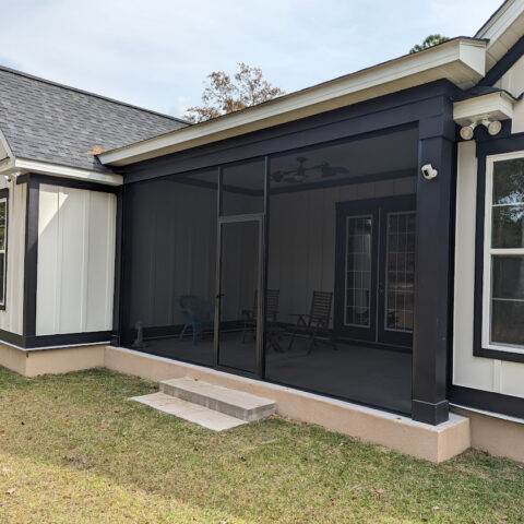 Porches with Black Screen Images: Elevate Outdoor Aesthetics with Dark Visual Impact